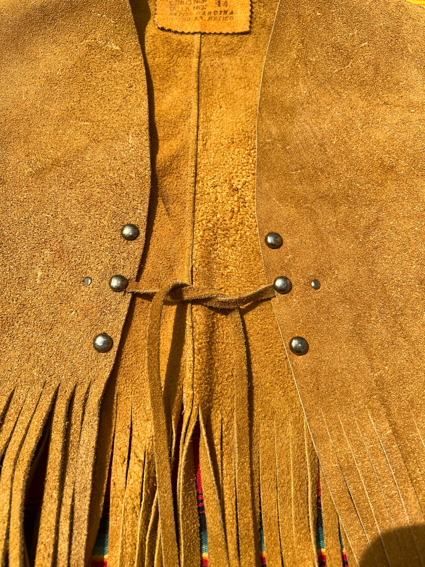 Leather Fringe Vest
