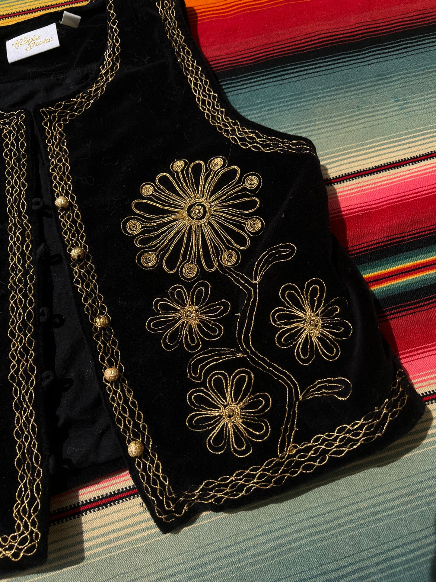 Hippie Shake "Flowers in the Night" Waistcoat