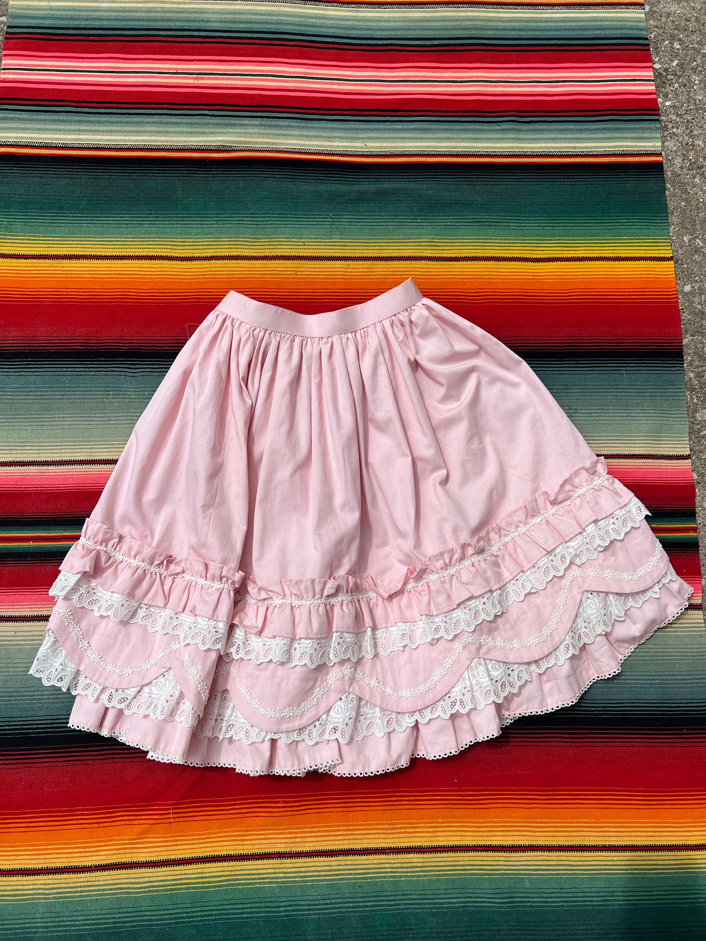 Pink Ruffle Skirt