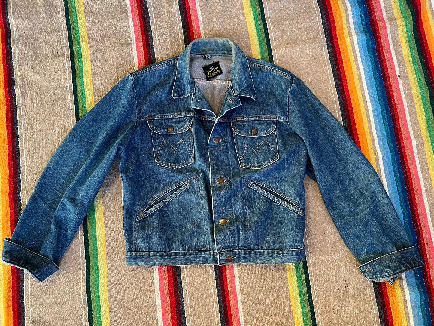 1960s 70s Blue Bell Maverick Denim Jacket