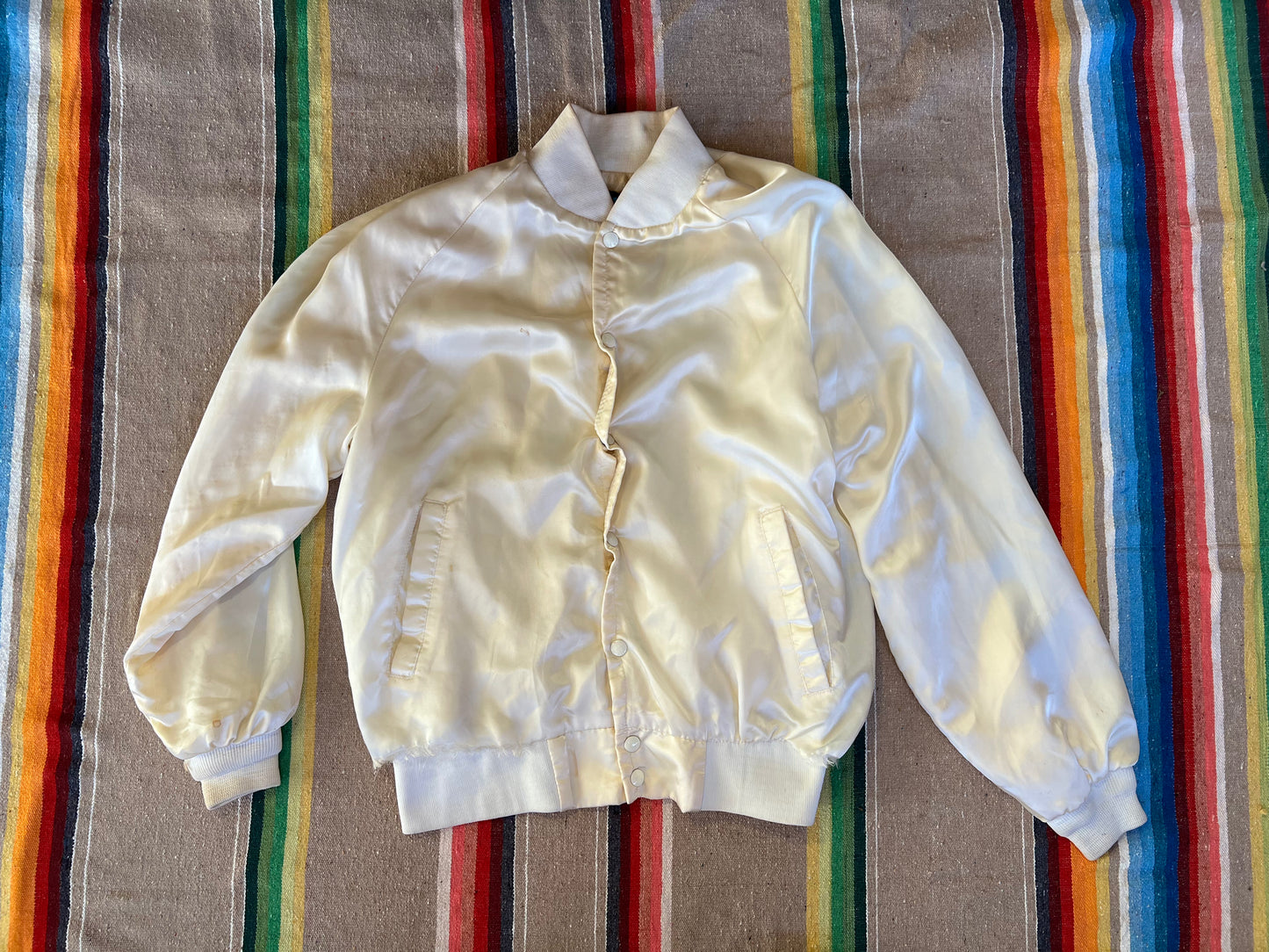 VTG Cream Outback Saloon Satin Jacket AS IS