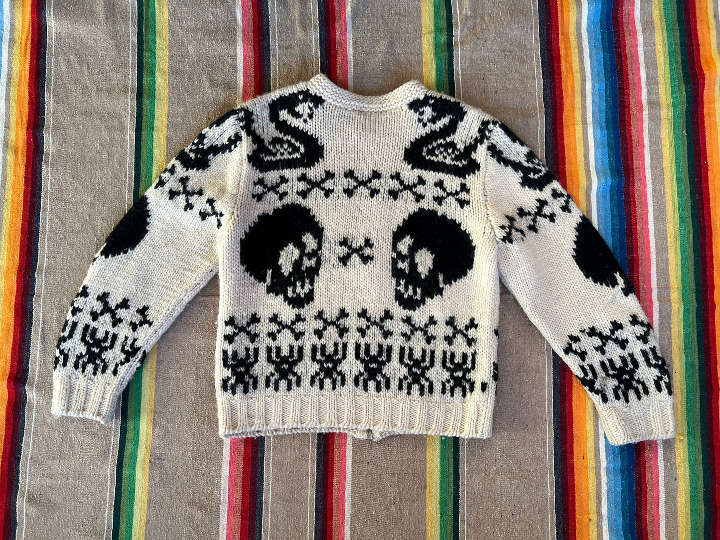 1950s Cowichan Skull Sweater