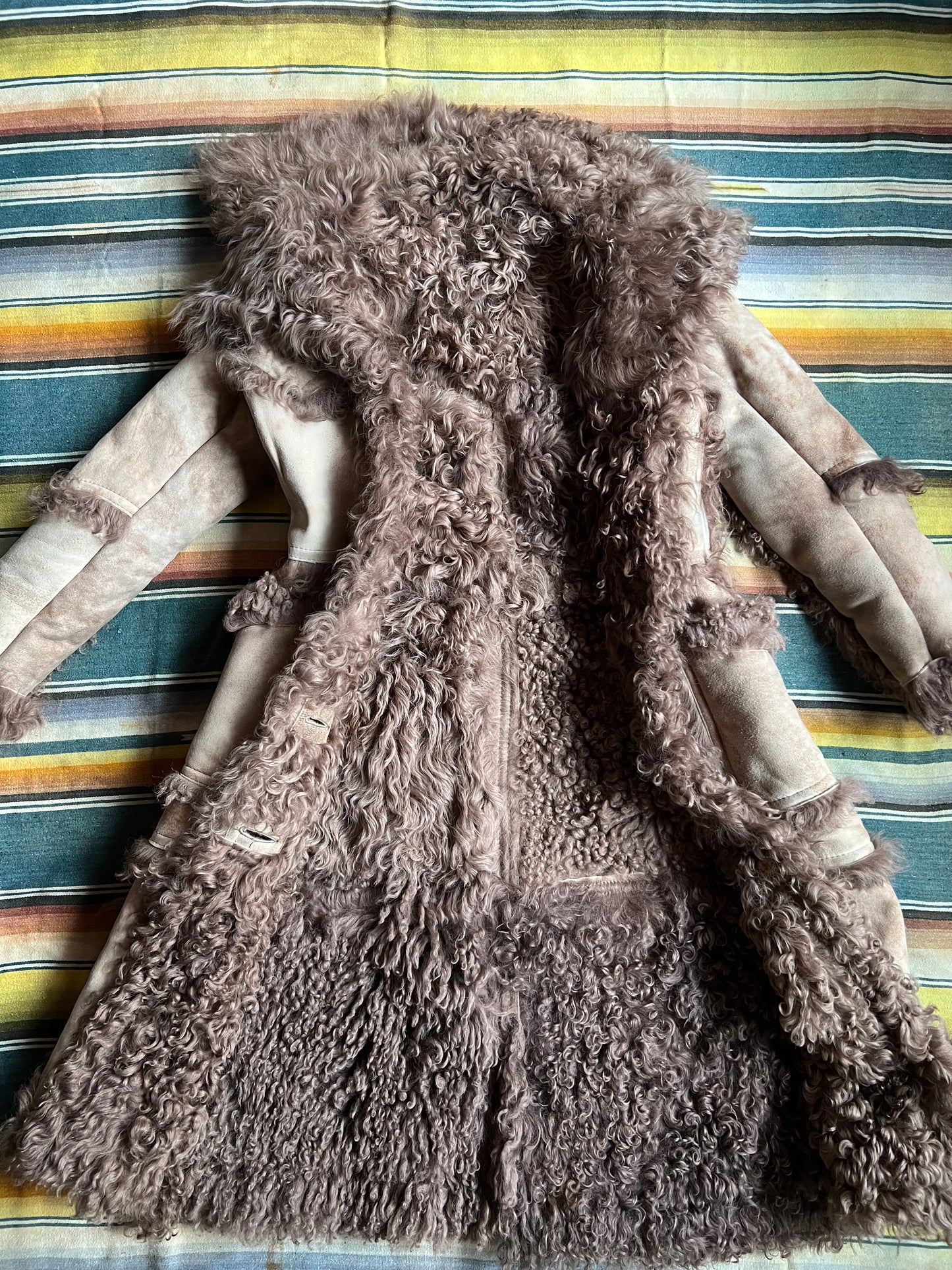 American Sheepherders Mongolian Fur Coat