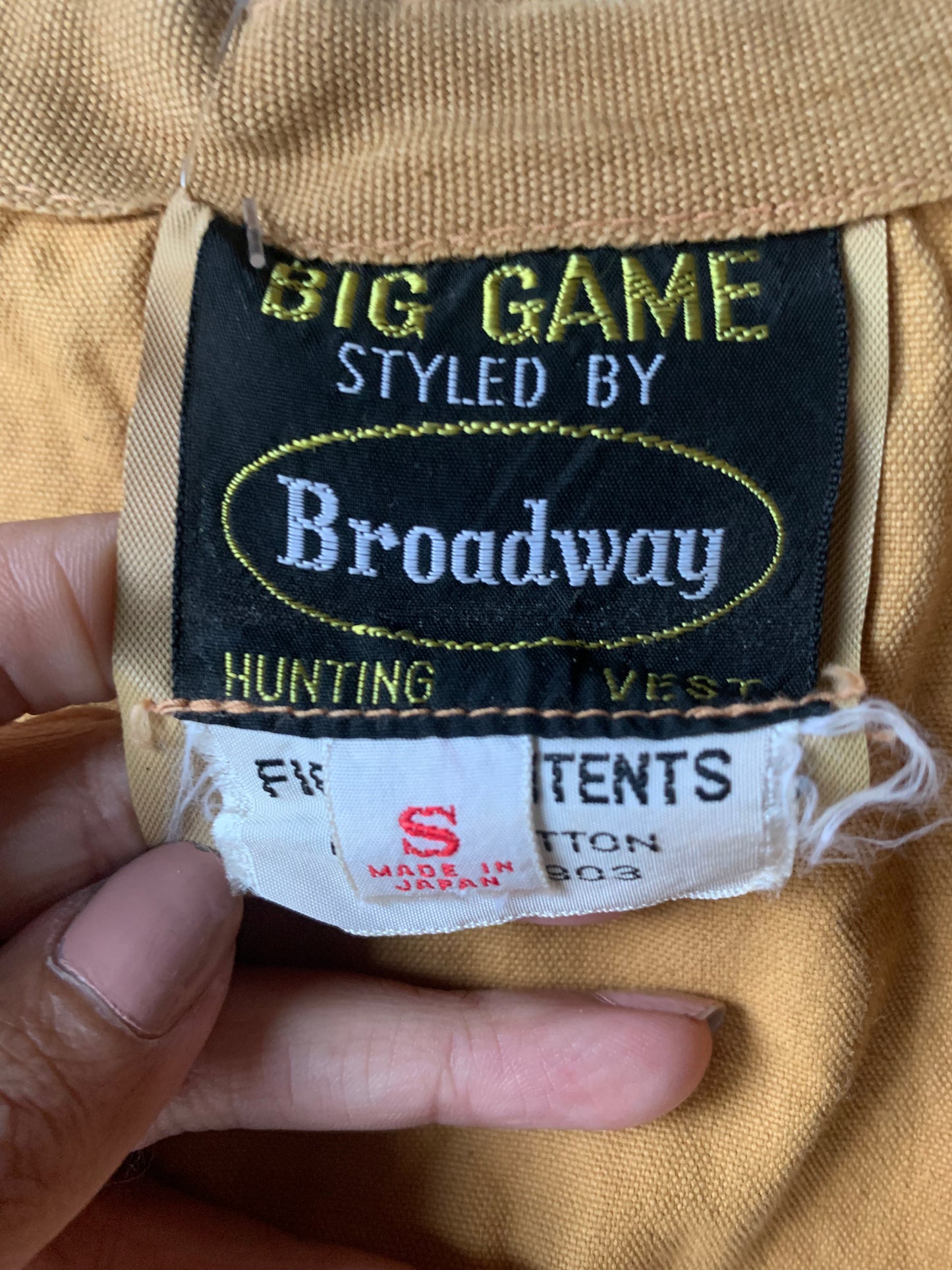 men's canvas vest