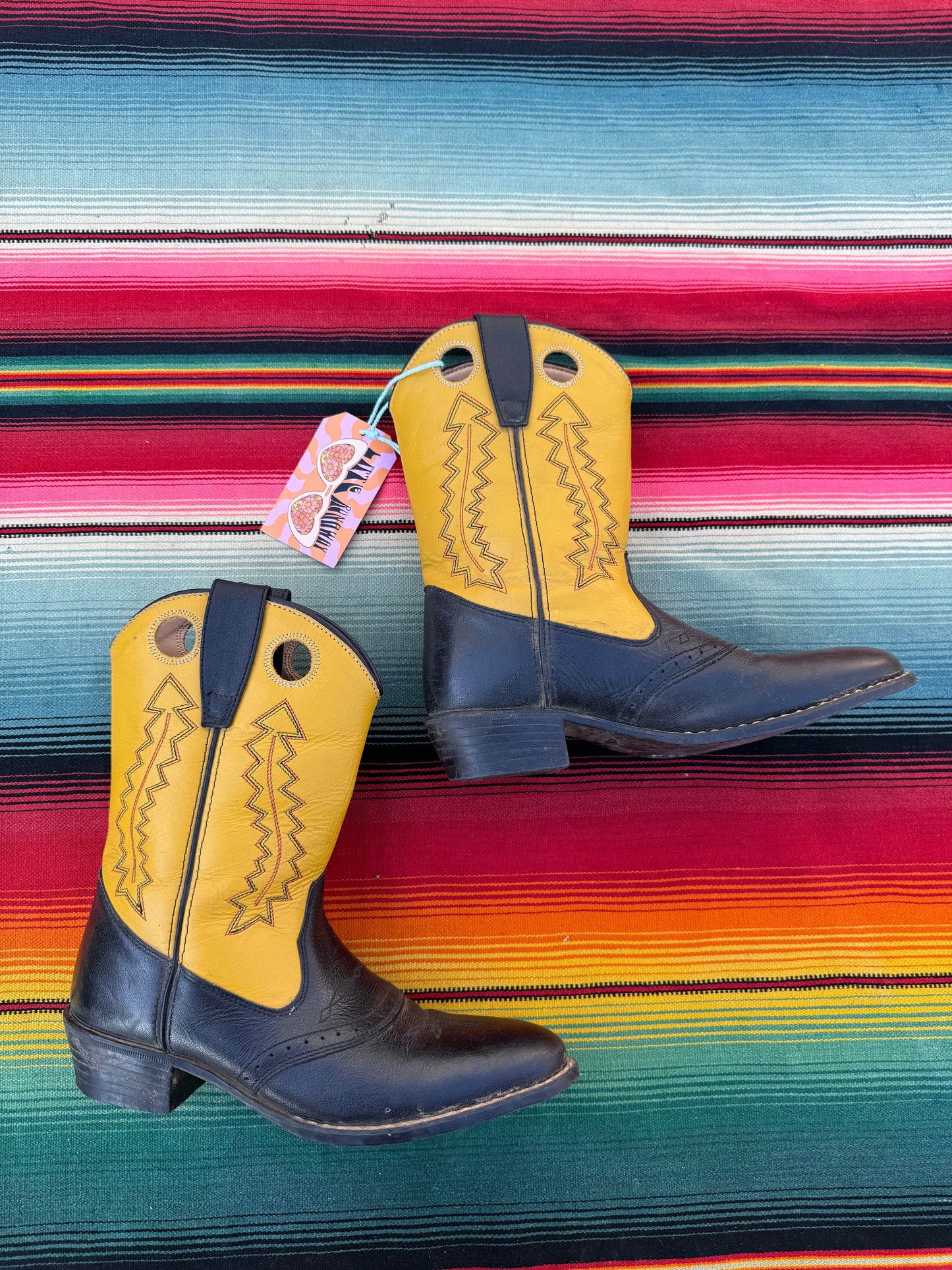 Leather Cowgirl Boots Size 6/6.5