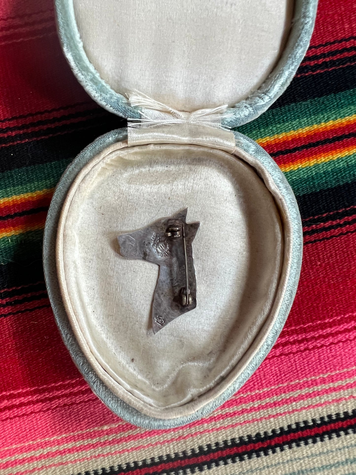Sterling and Abalone Mexican Horse Pin (MA)