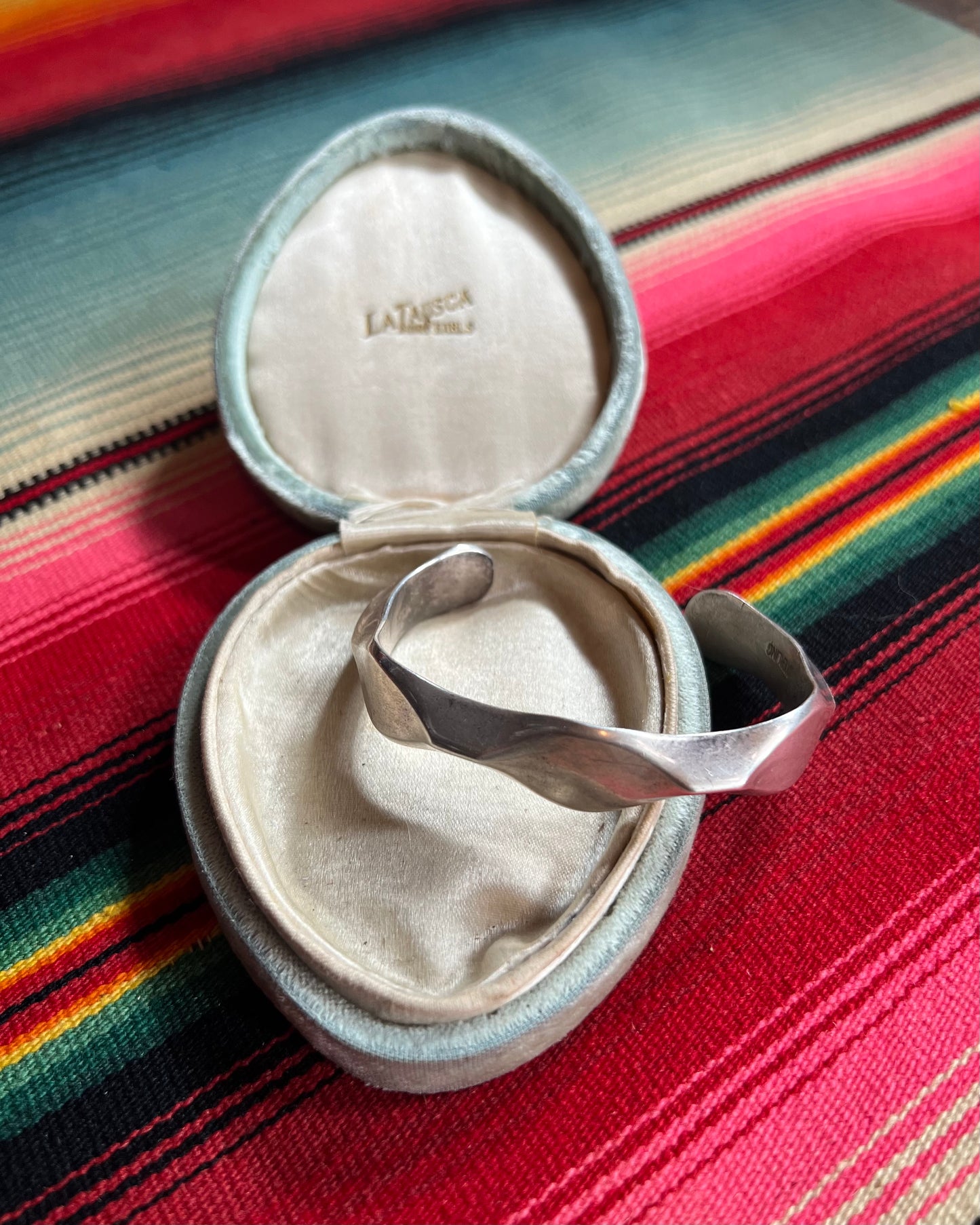 Vintage Mid Century Modern Sterling Cuff (MA)