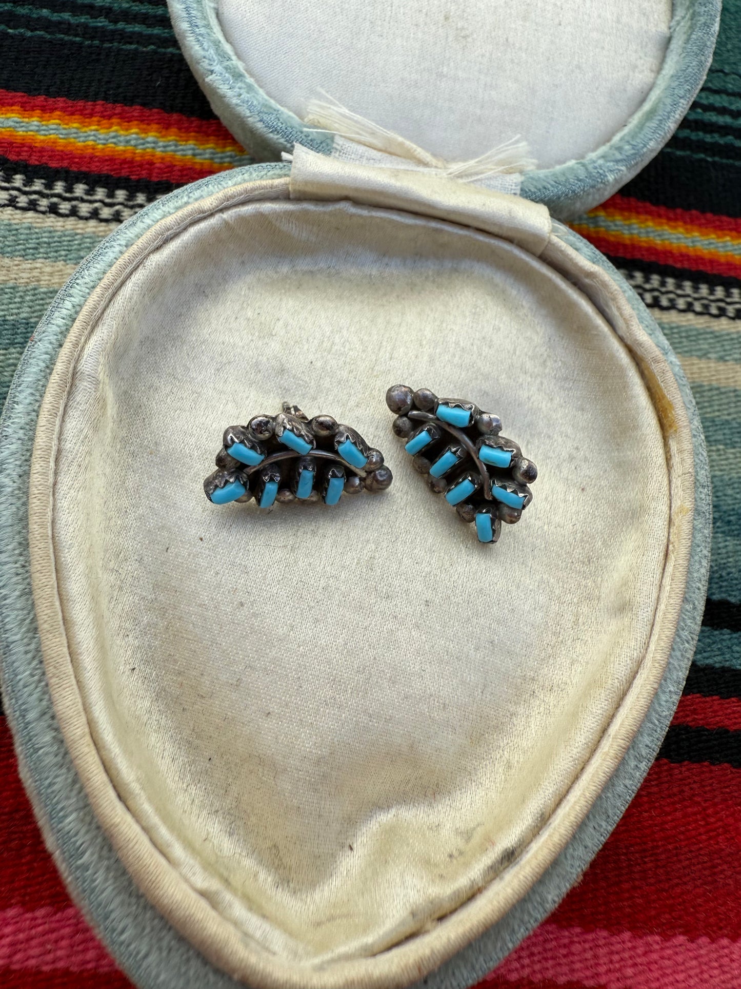 Petite Point Leaf Earrings (MA)