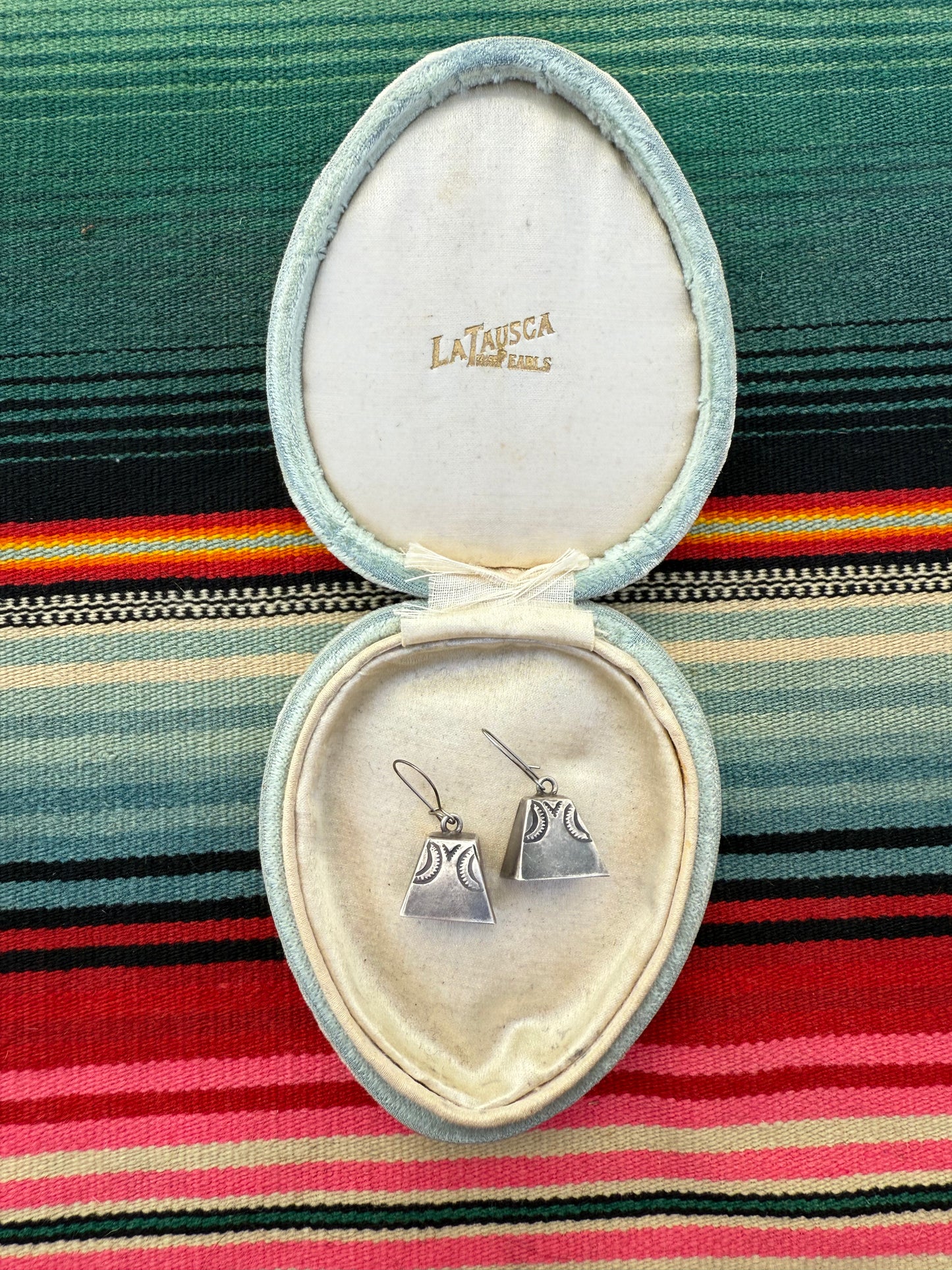 vintage Fred Harvery Era sterling bell earrings (MA)