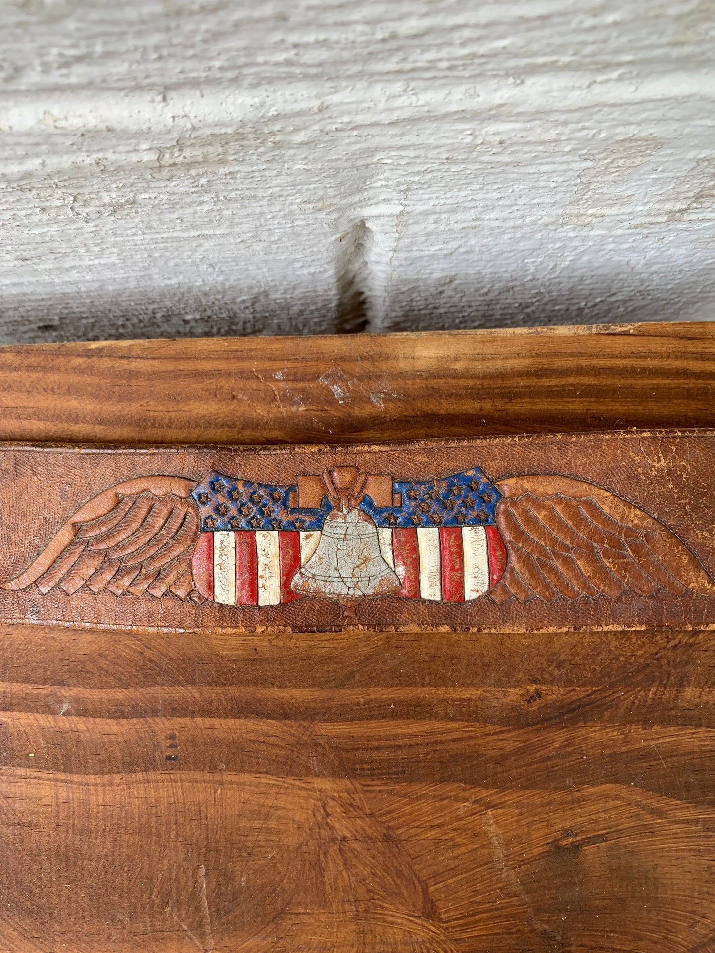 Tooled Leather Patriotic 1776 Belt