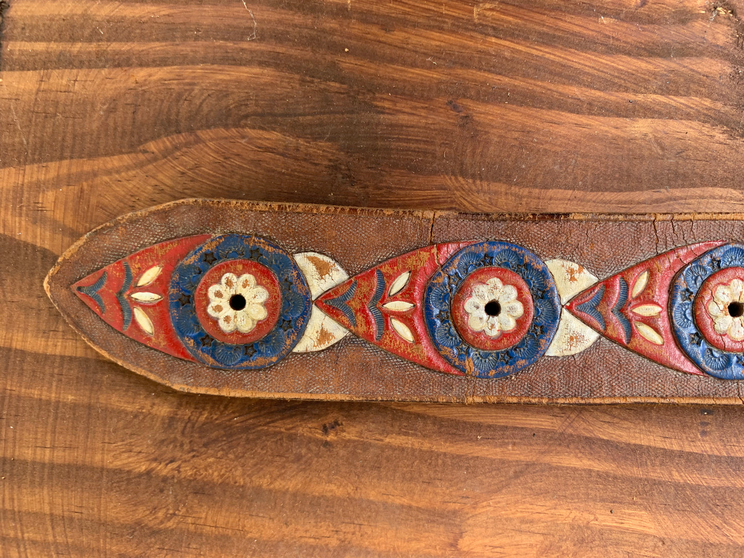 Tooled Leather Patriotic 1776 Belt