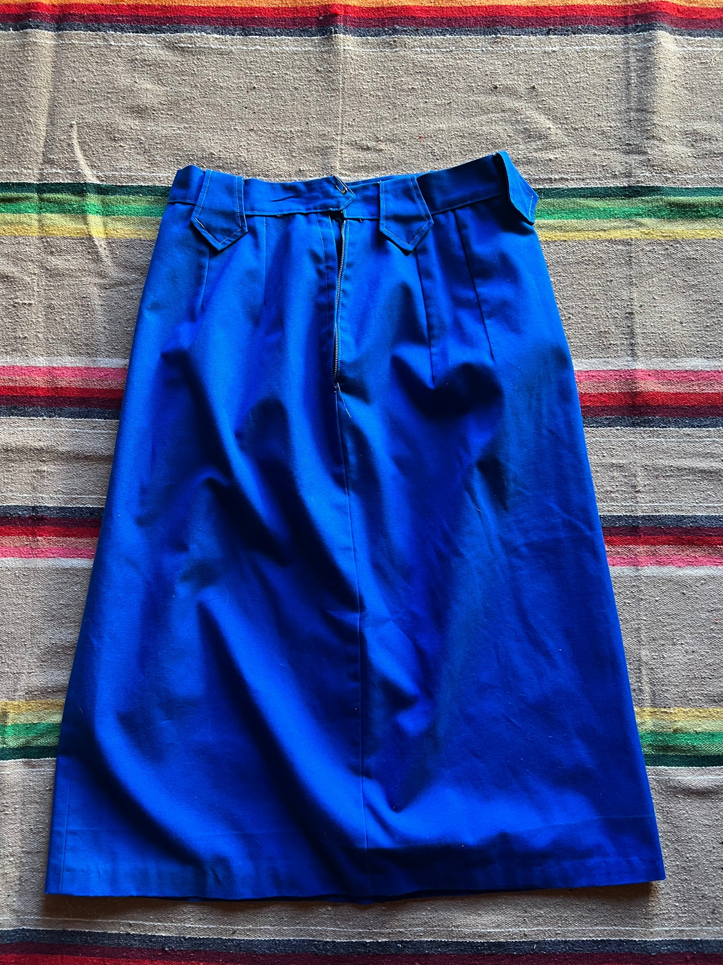 VTG Bright Blue Skirt Set