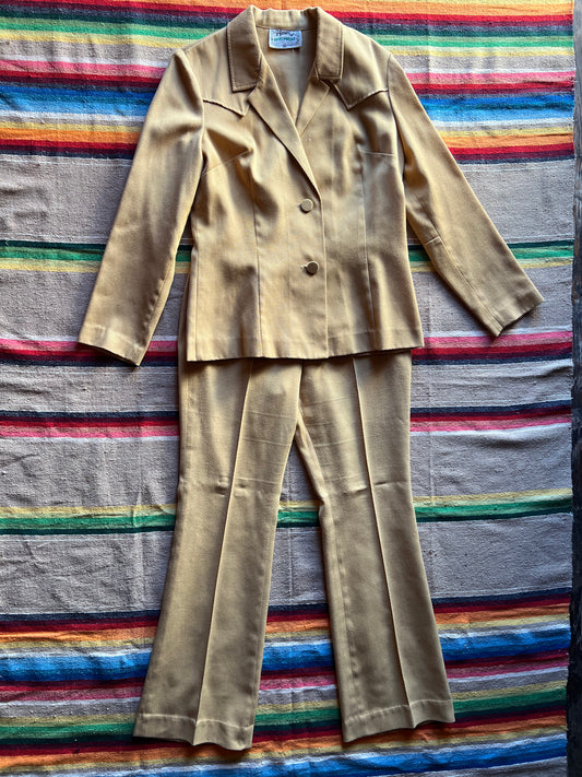 VTG H Bar C Yellow Pantsuit