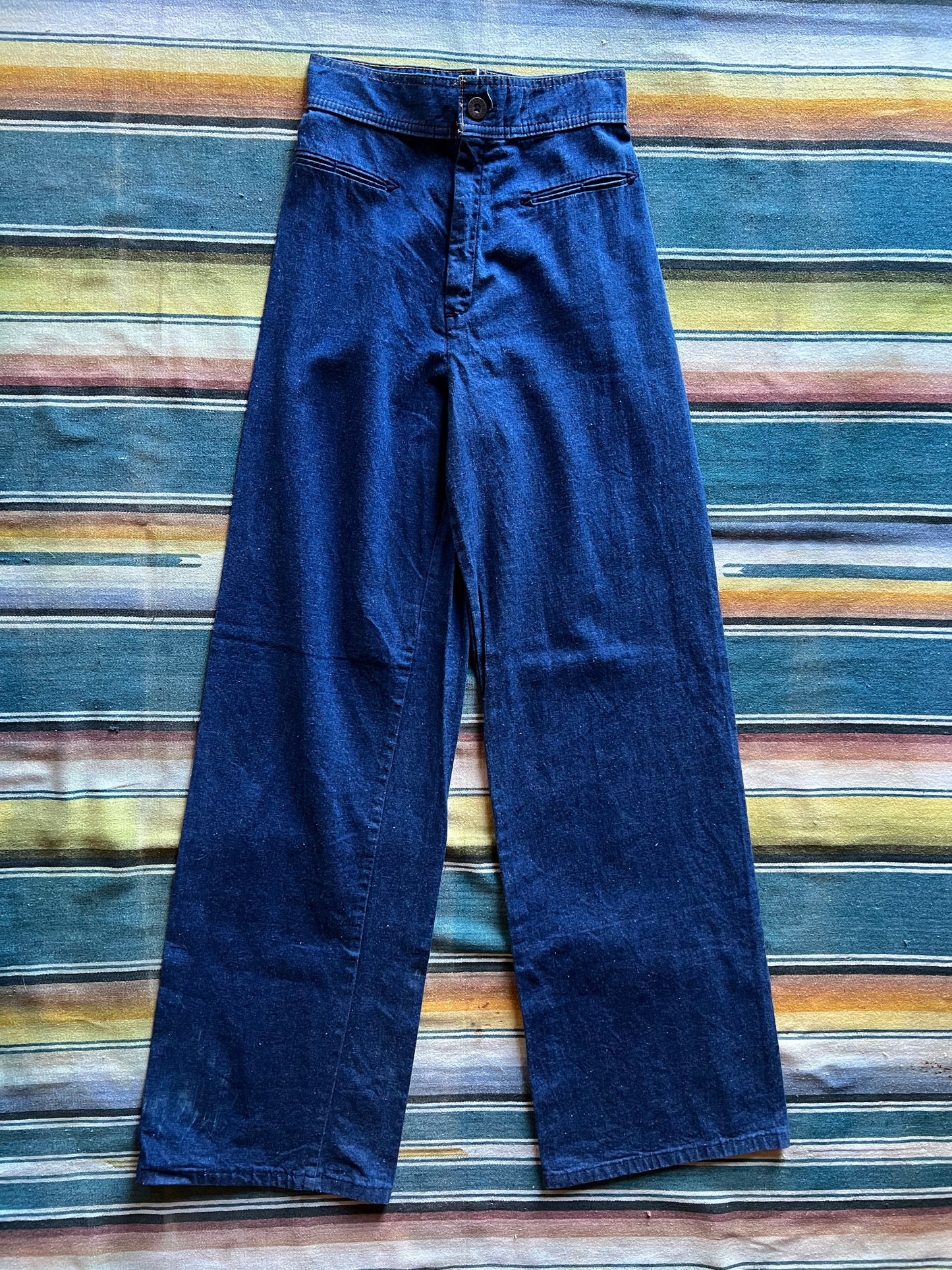 Vtg 70s Levi’s Buckle Back Wide Leg Jeans