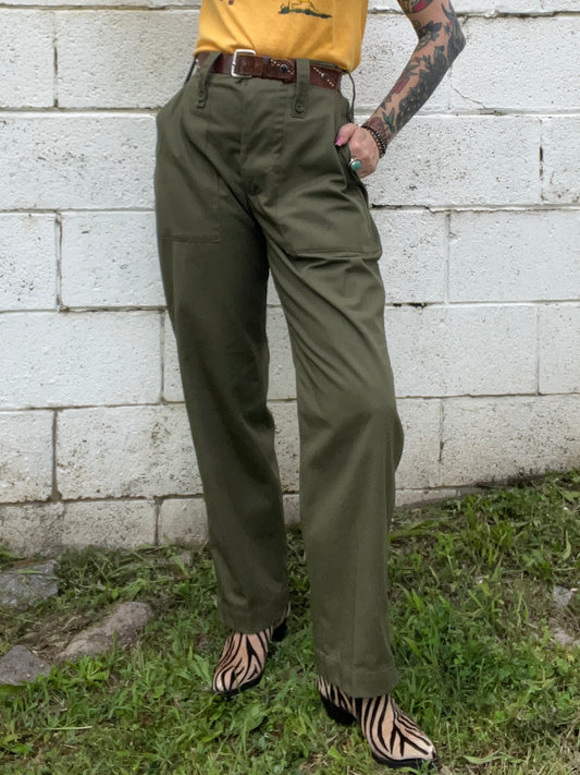 Buckle Back Army Style Pants