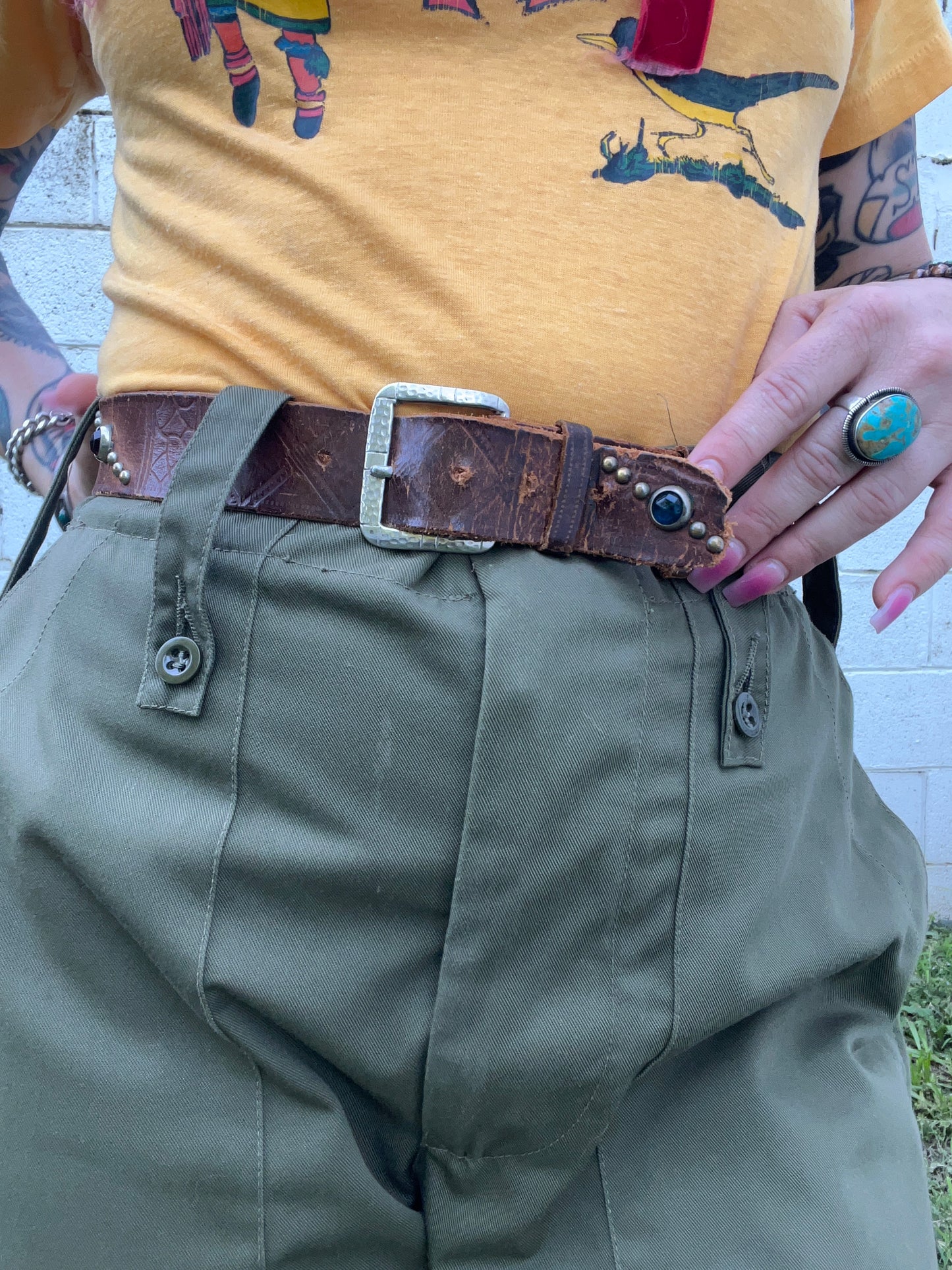 1940s Small Buco Studded Western Belt