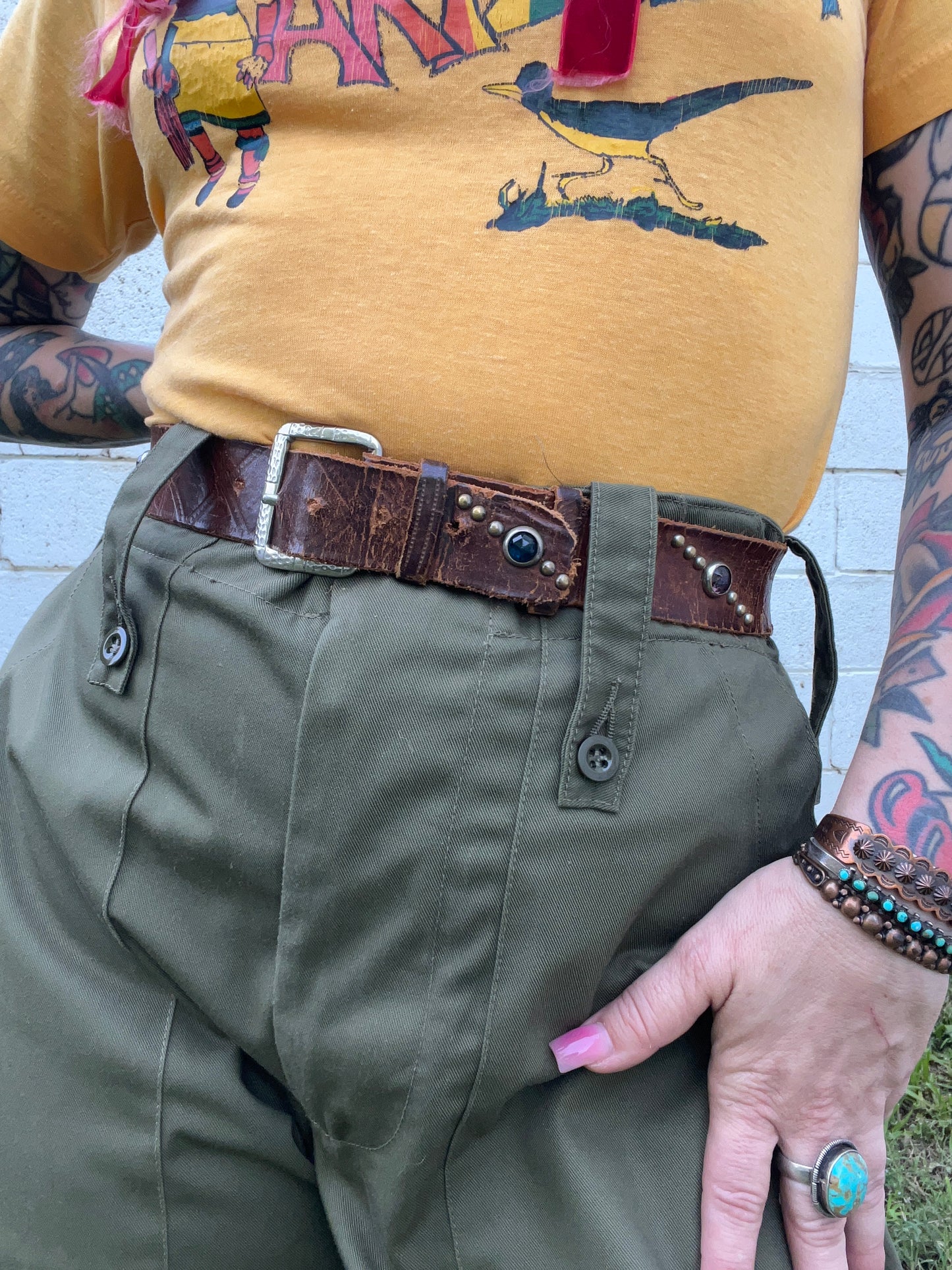 1940s Small Buco Studded Western Belt