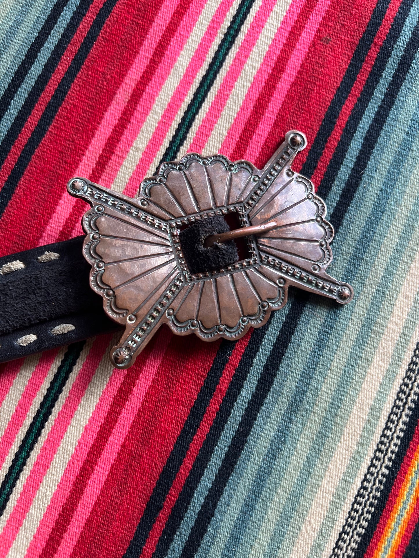 Indian Head Penny Leather Copper Buckle Belt