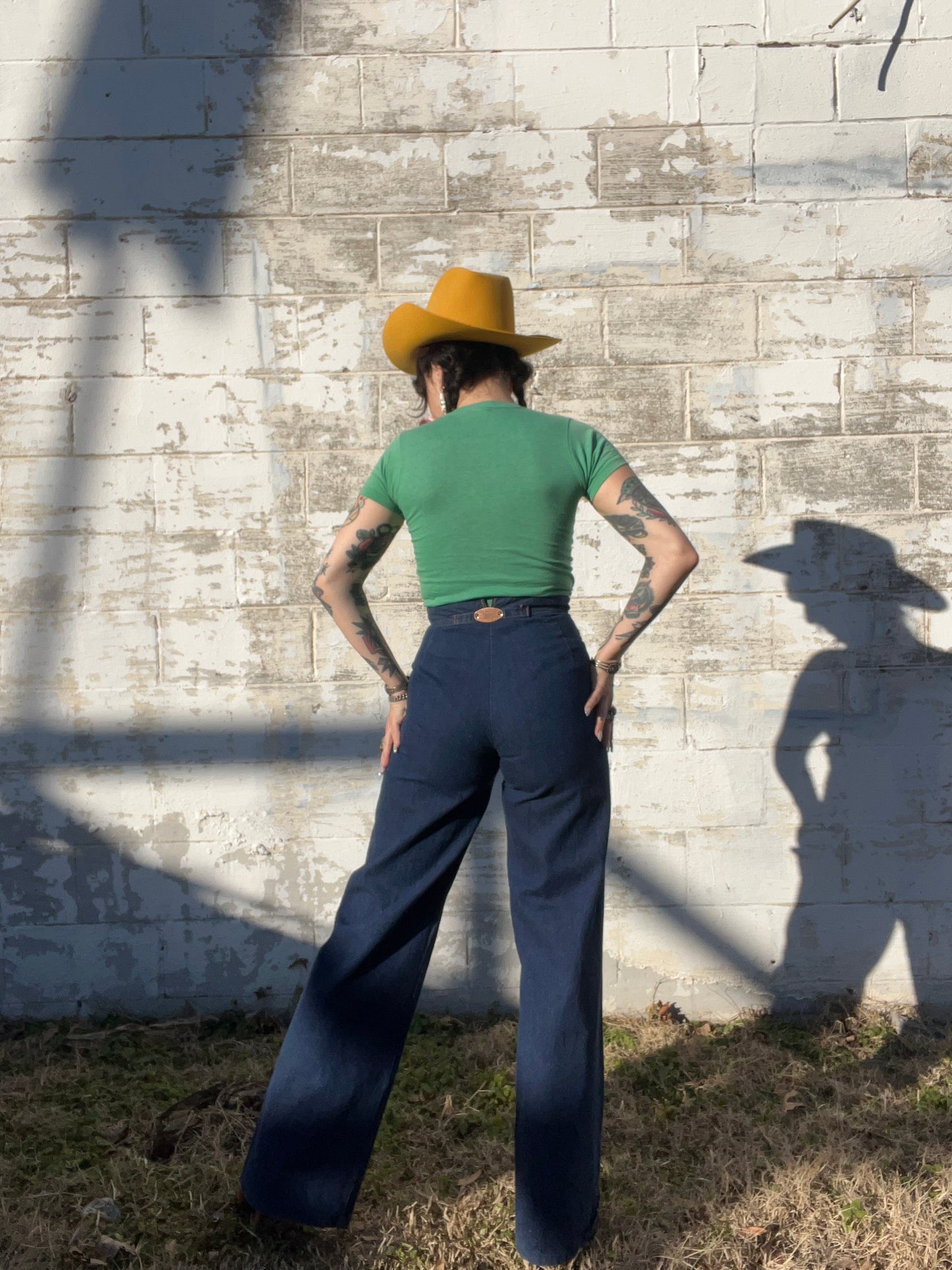 Vtg 70s Levi’s Buckle Back Wide Leg Jeans
