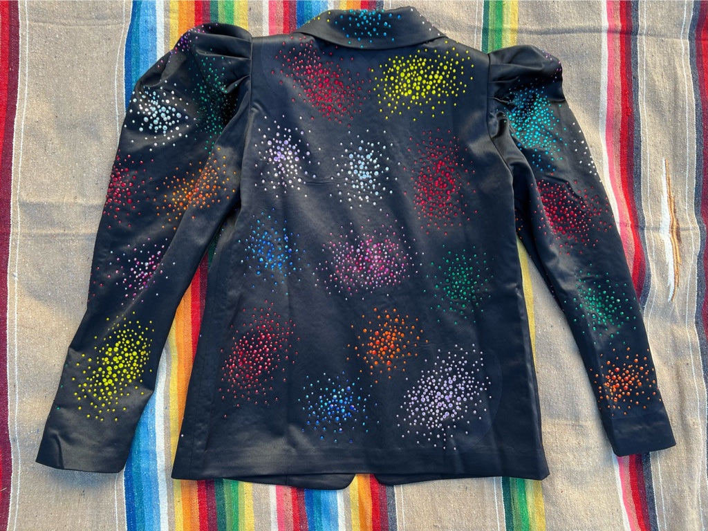 Queen of Sparkles Rainbow Rhinestone Jacket