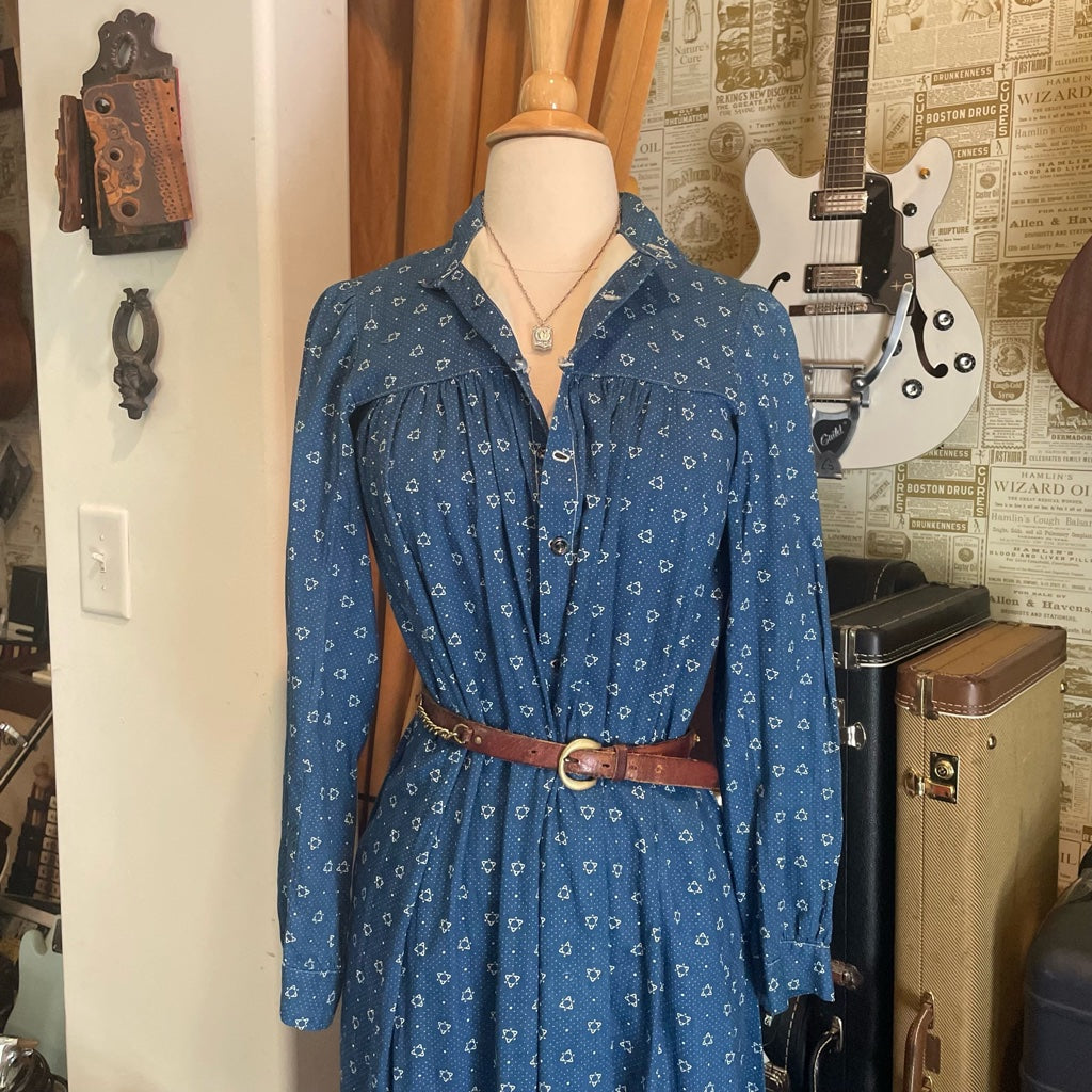 VTG 1930's Calico Dress Size Small/Medium