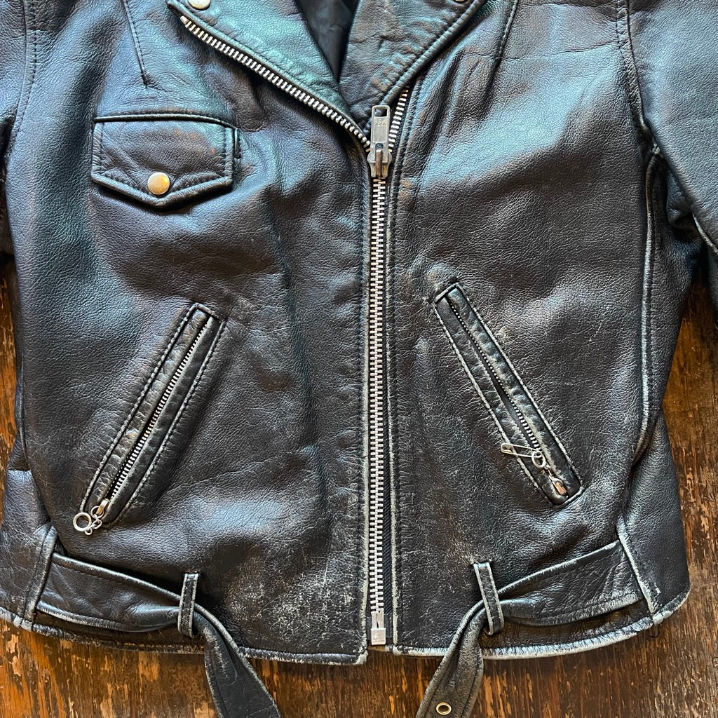 Genuine Leather Jacket w Thinsulate Zip-Away Vest