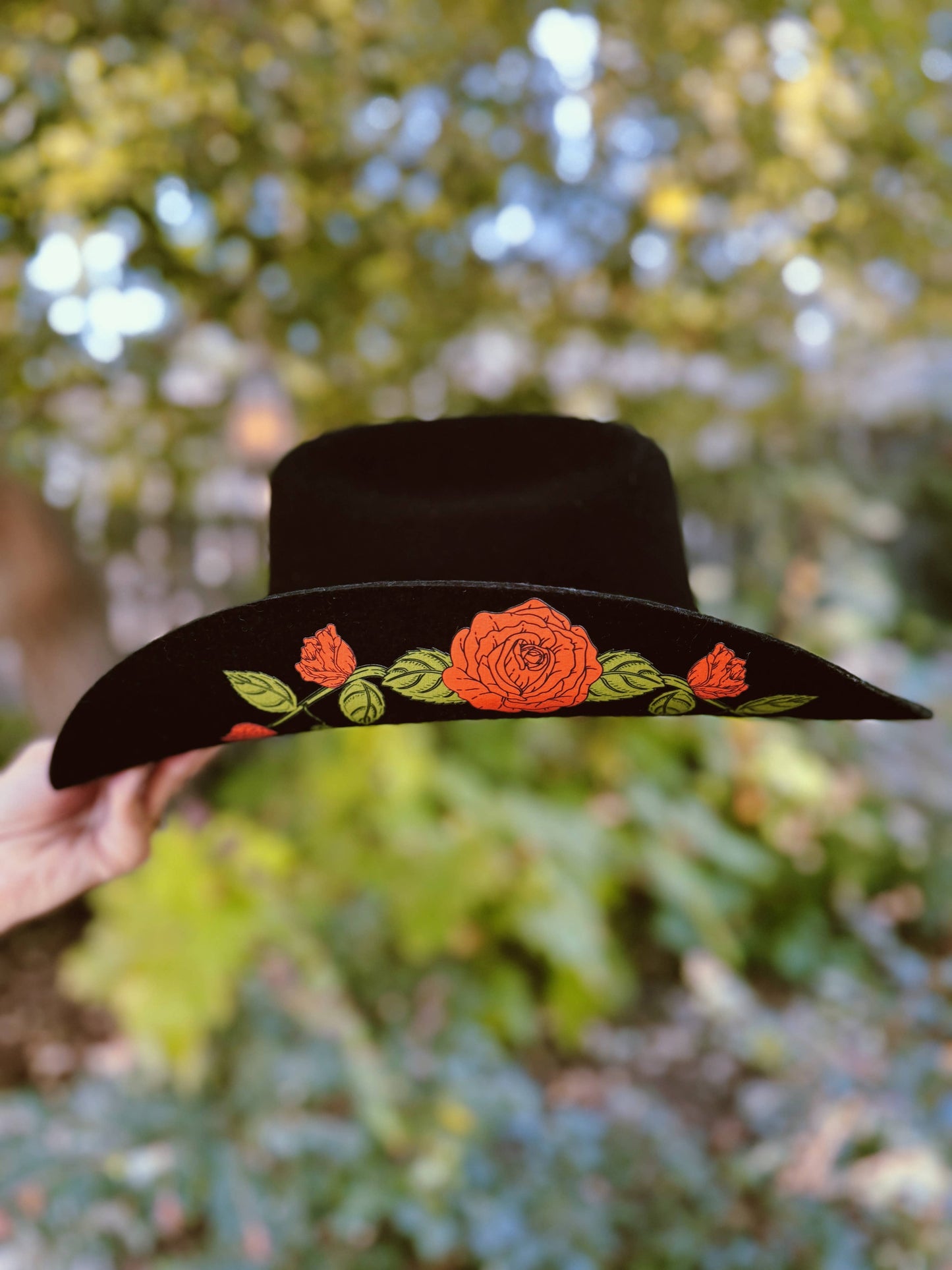 Wild as Heck "Marlowe" Cowboy Hat w/ Roses