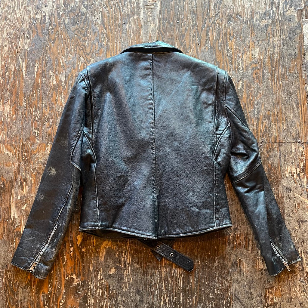 Genuine Leather Jacket w Thinsulate Zip-Away Vest