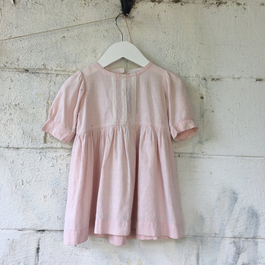 Baby Pink Cotton Dress