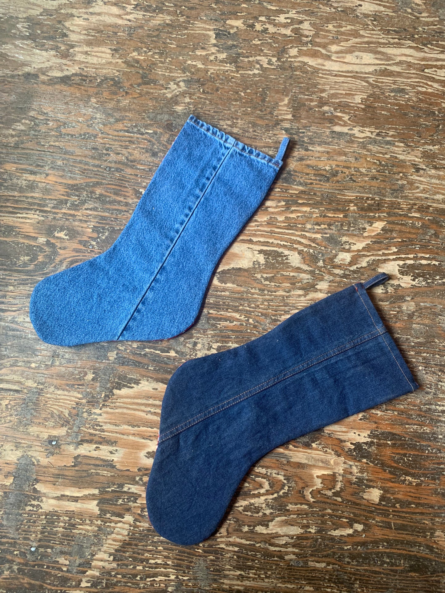 Vtg. Handmade Stockings