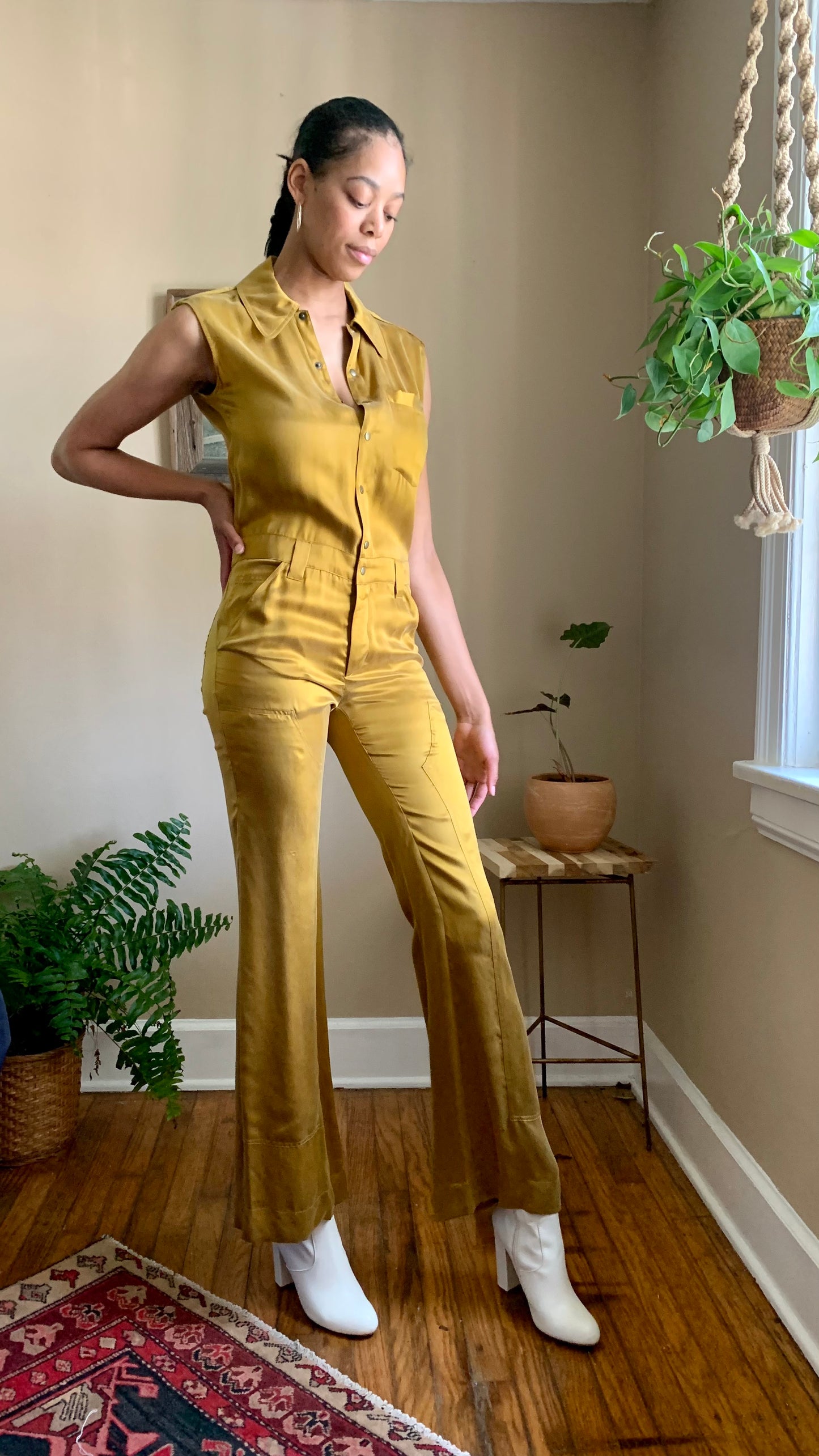 Gold Champagne Land of Distraction Jumpsuit (M)