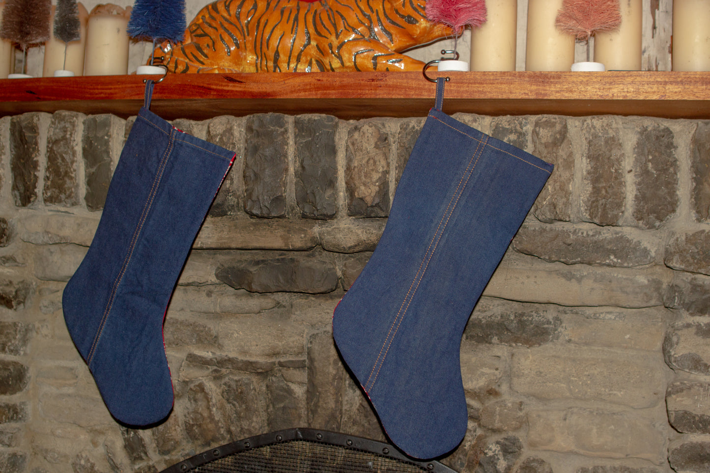 Vtg. Handmade Stockings