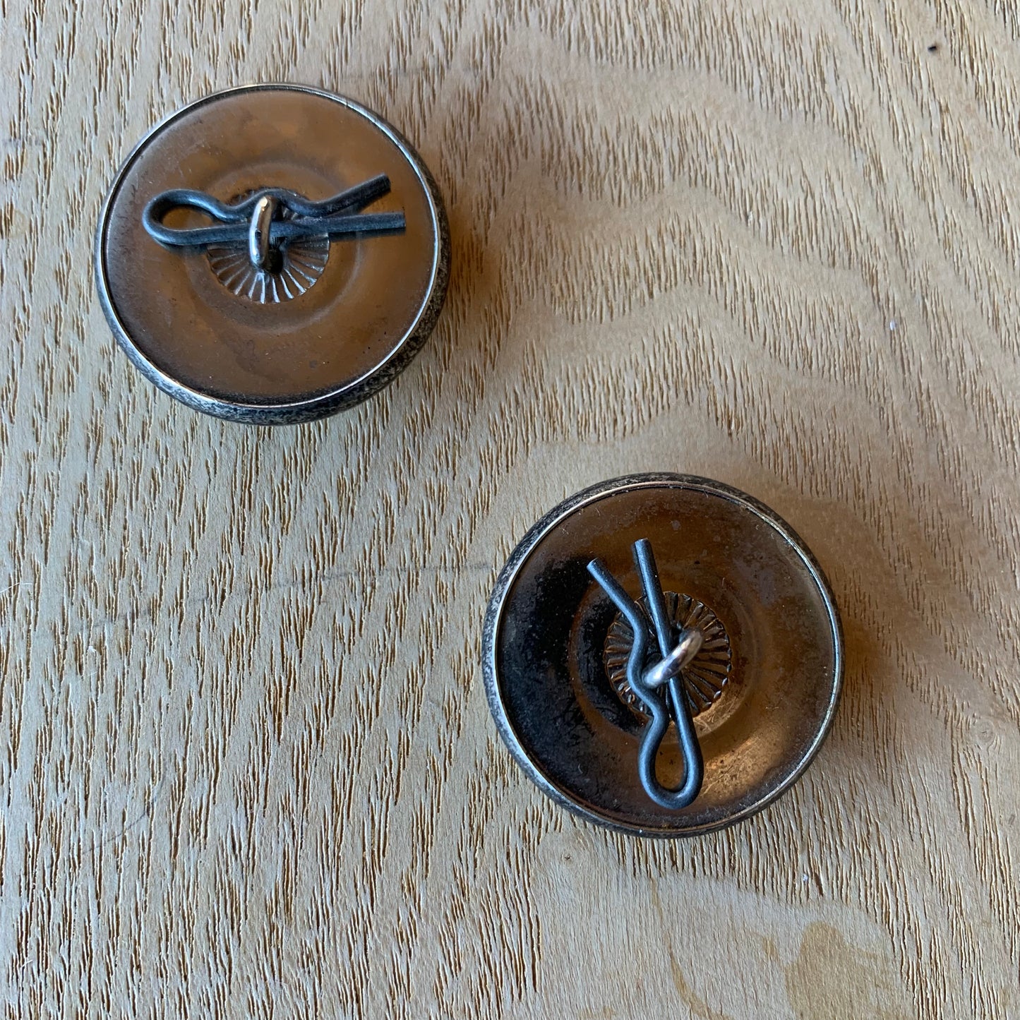 Silvertone Etched Cuff Links (pair)