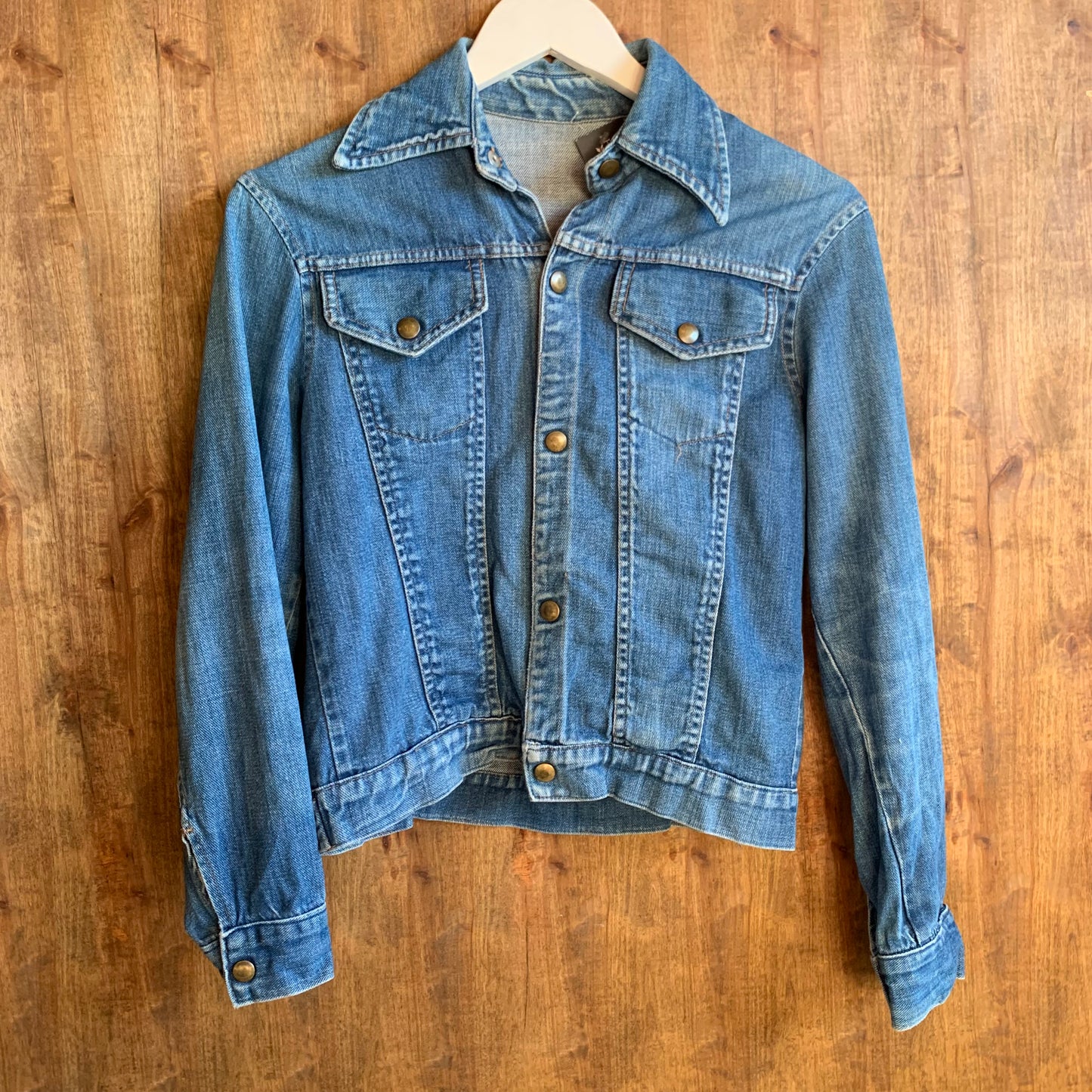 1960s Selvedge Denim Jacket w/ Art (S)