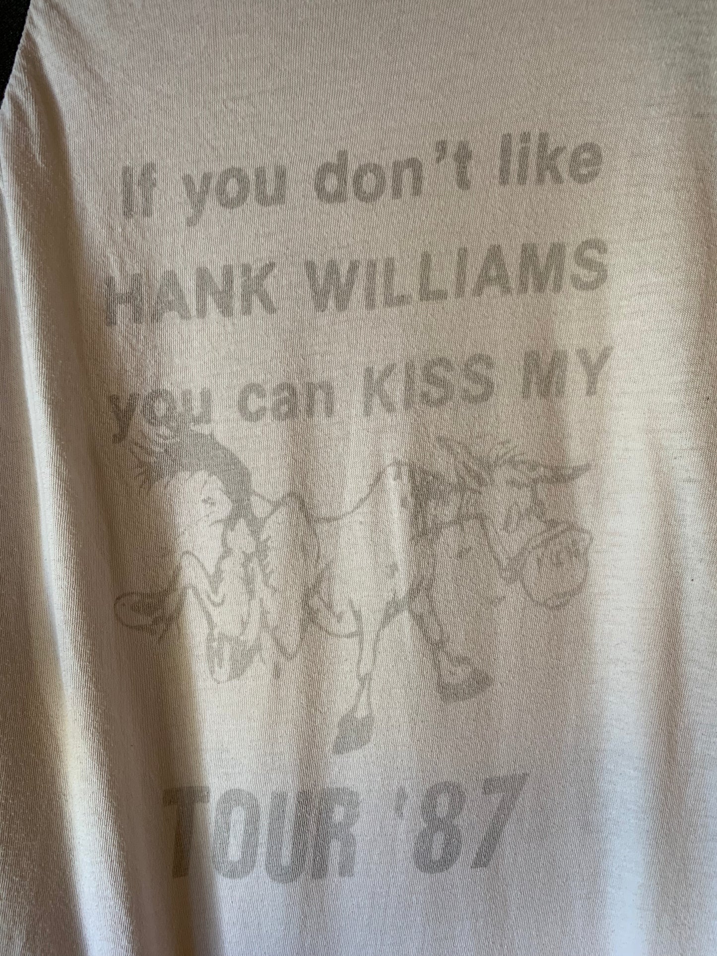 Hank Williams Jr. Bocephus '87 Tour Tee (S/M)