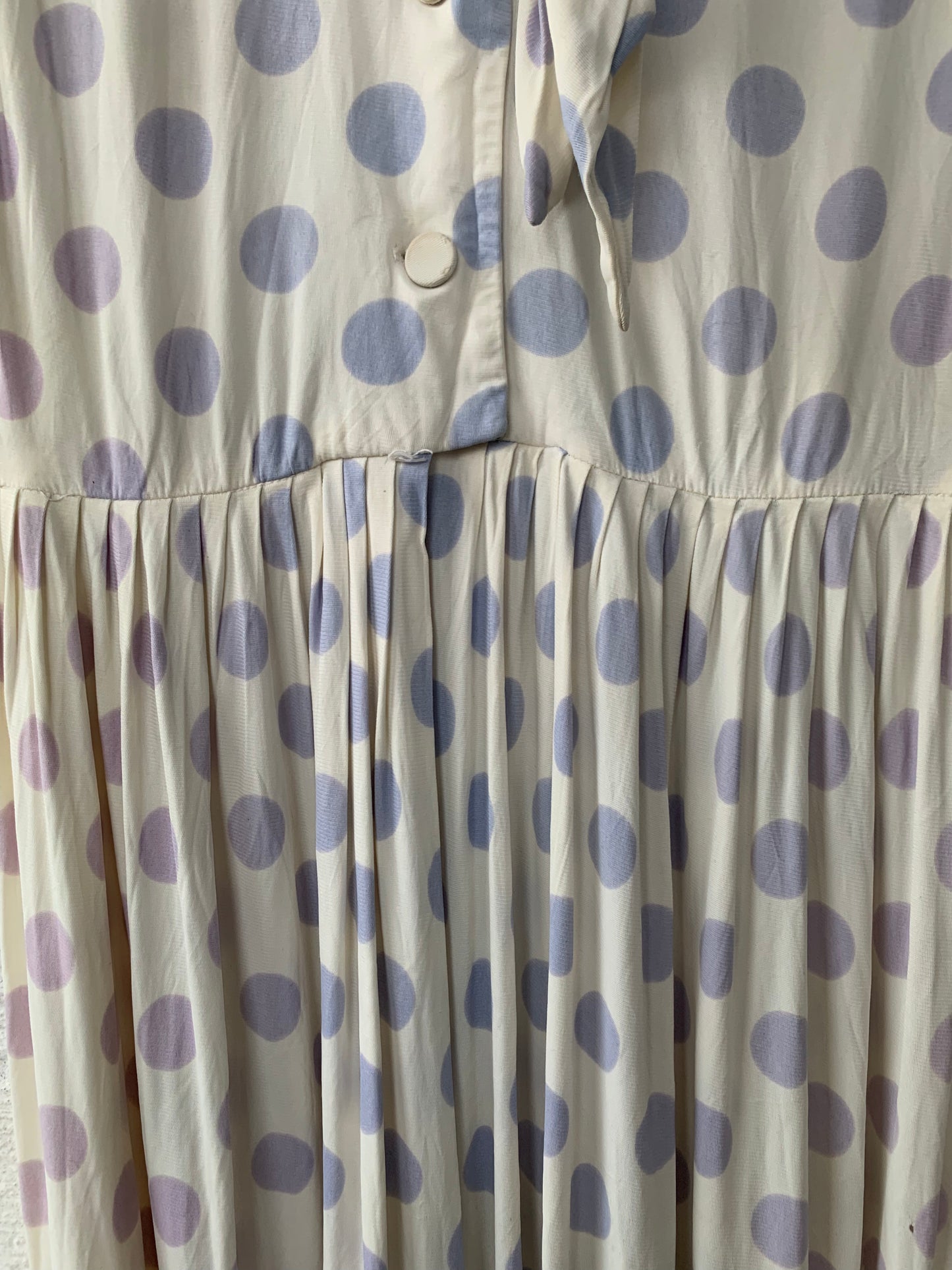 1970s Faded Polkadot Dress (XS/S)